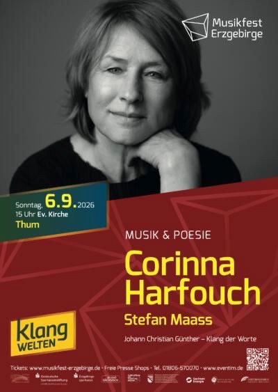 Plakat Corinna Harfouch & Stefan Maass &ndash; Musik & Poesie
